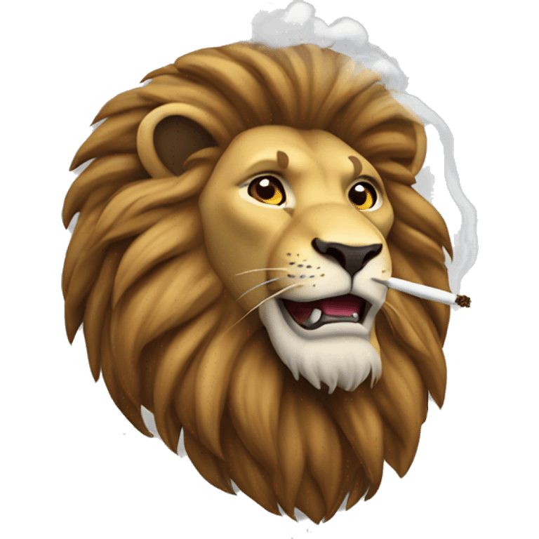 Lion smoke emoji