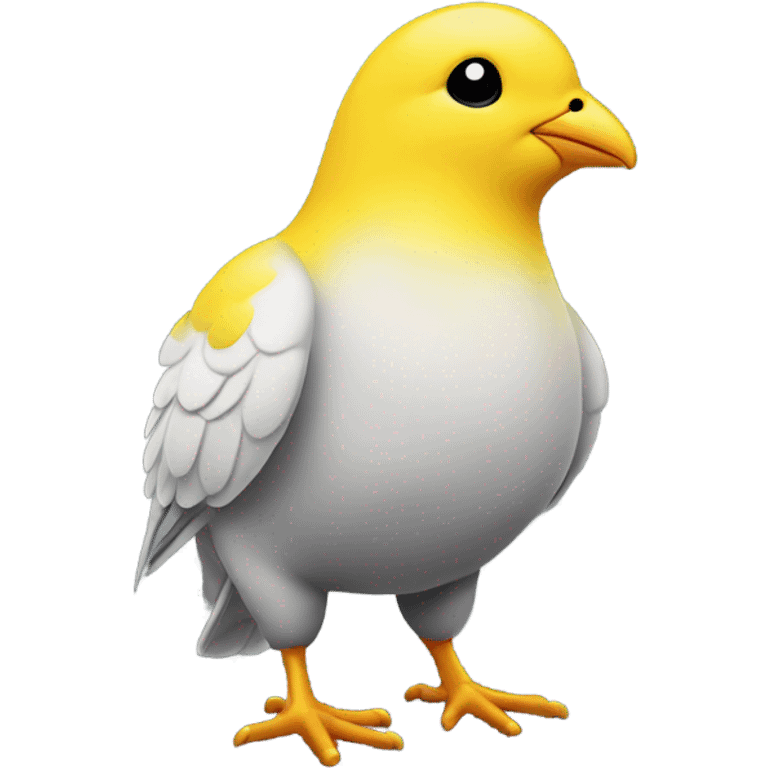 Yellow pigeon emoji