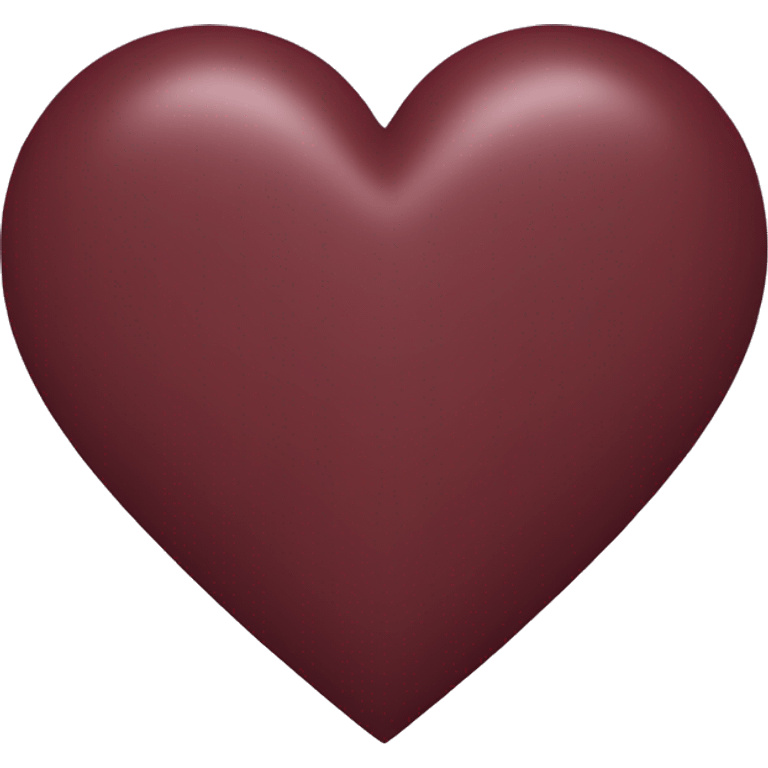 Maroon flat heart emoji