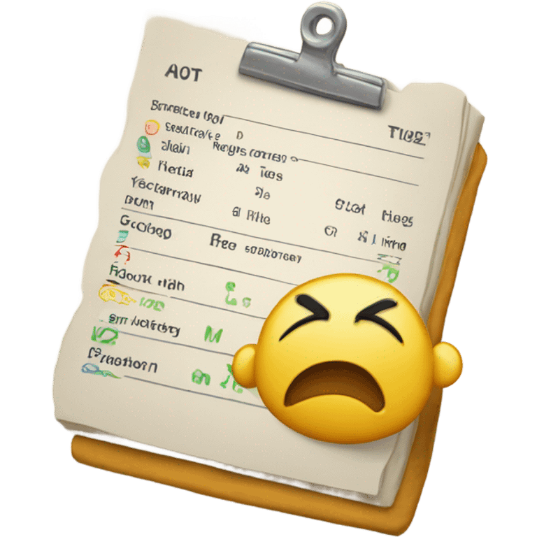 Report card emoji