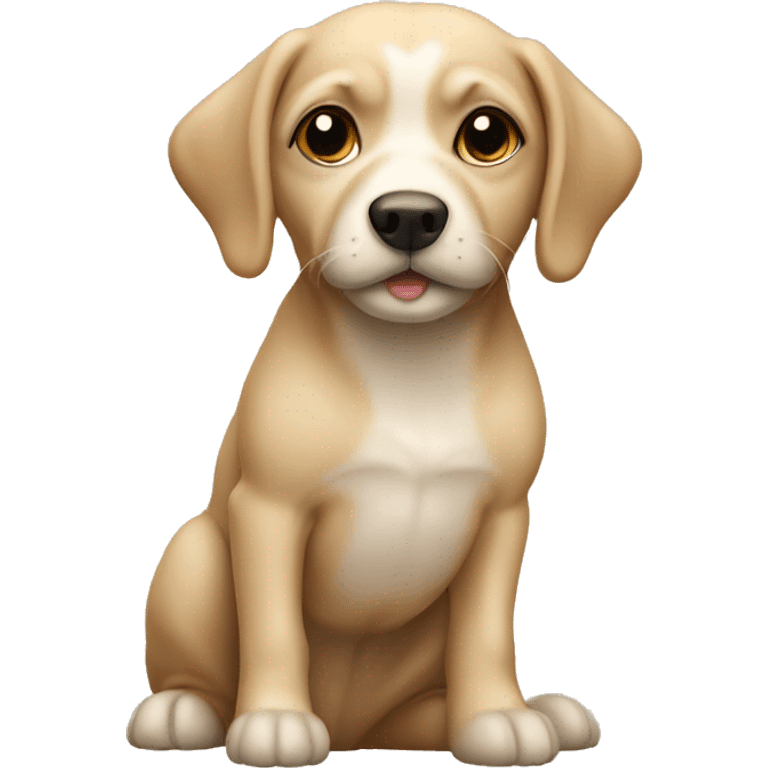 Small beige dog Eva name emoji