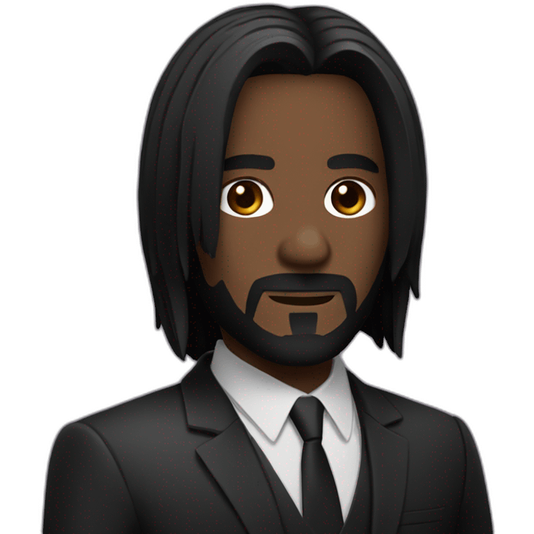 john wick dark black skin color emoji