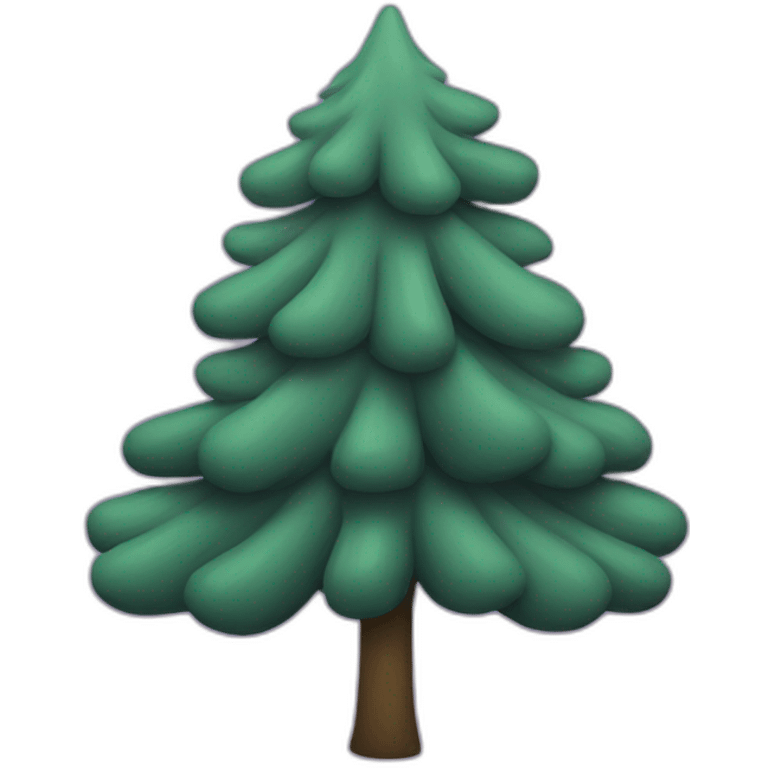 purple evergreen tree emoji