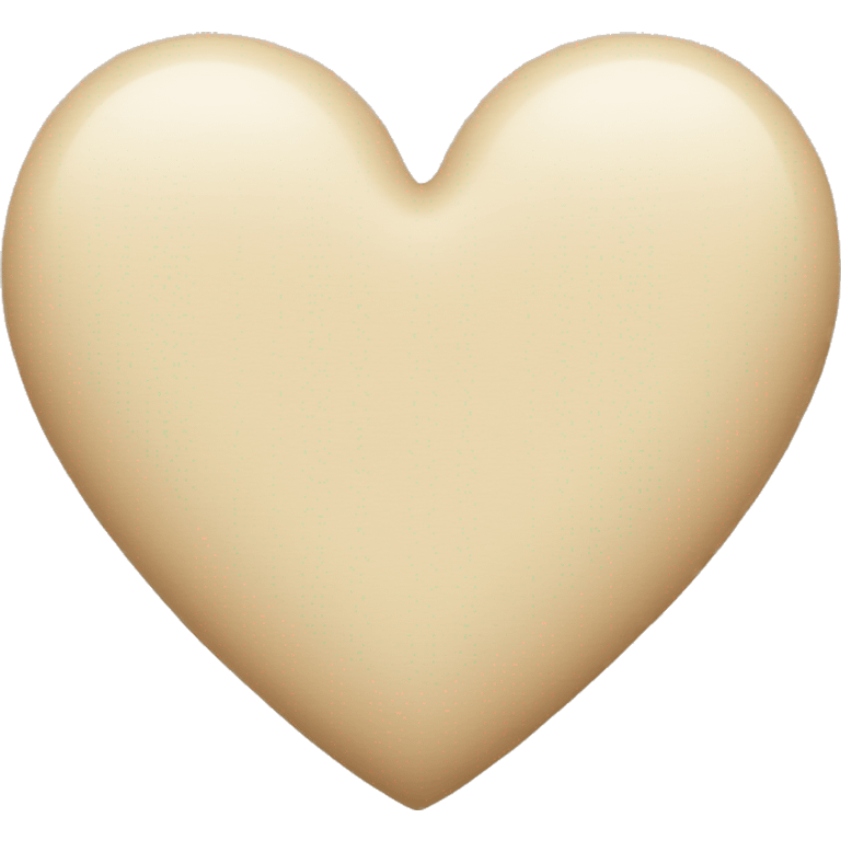 Beige heart emoji