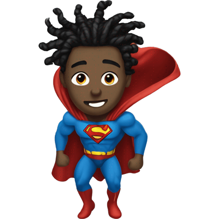 Superman with dreads emoji