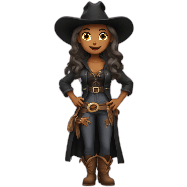 cowboy witch emoji