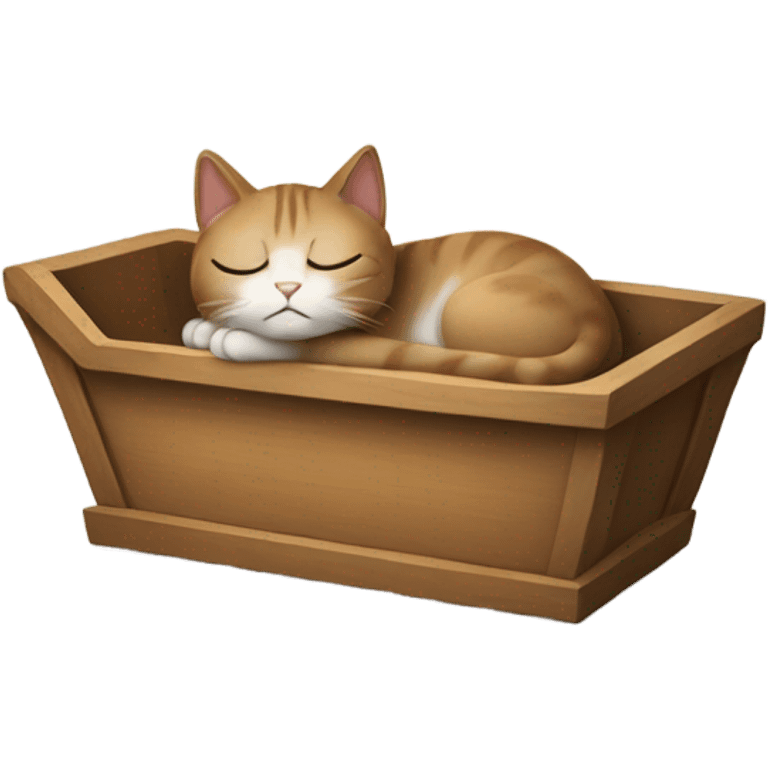 Cat in a coffin emoji