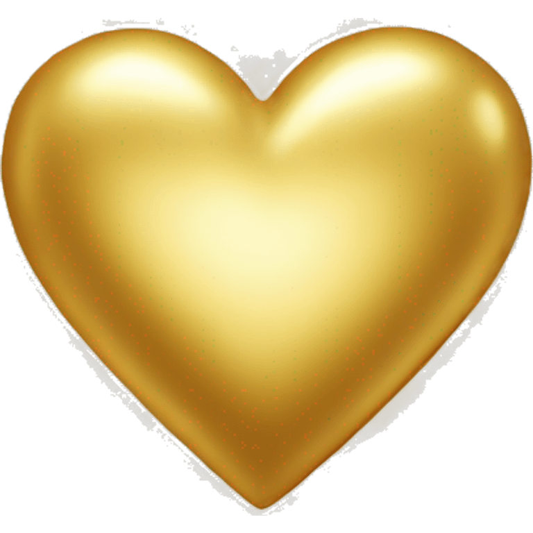 Shining gold Heart  emoji