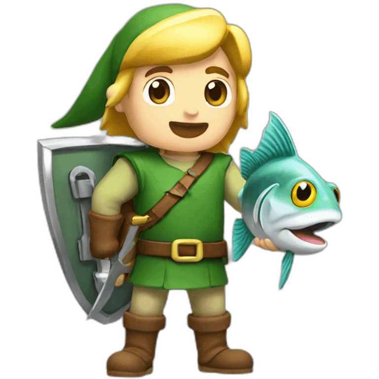 Link eat fish emoji