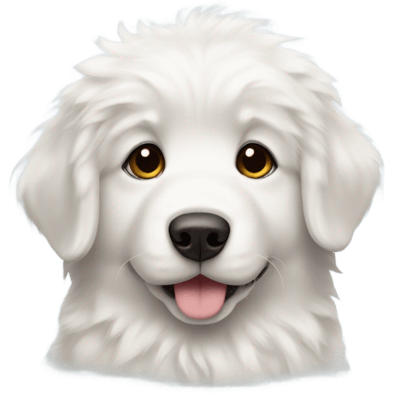 Great Pyrenees puppy emoji