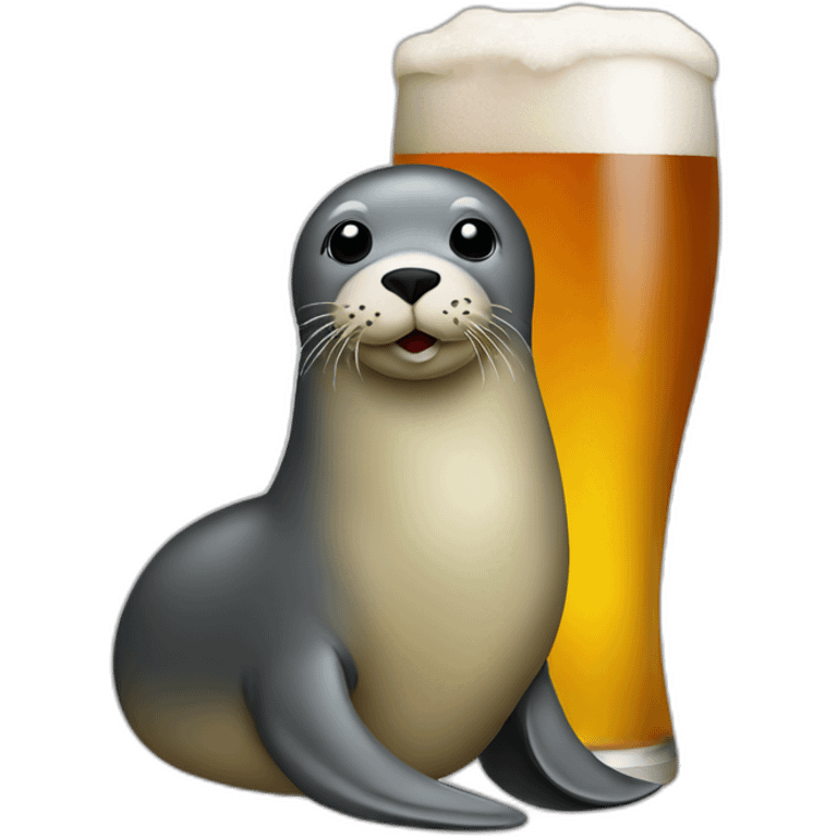 seal beer emoji