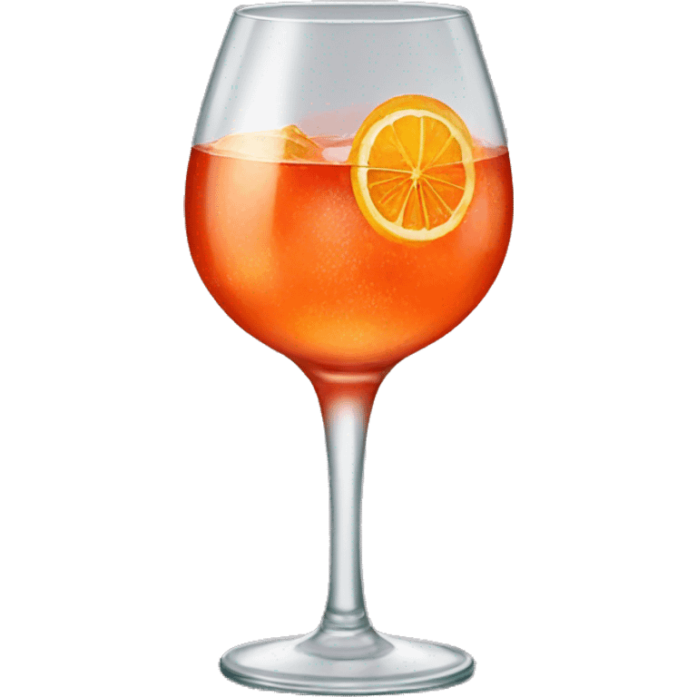 Glass of spritz emoji