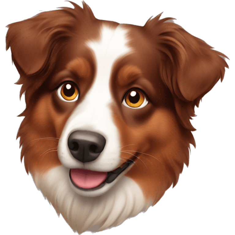 Red Australian shepherd  emoji