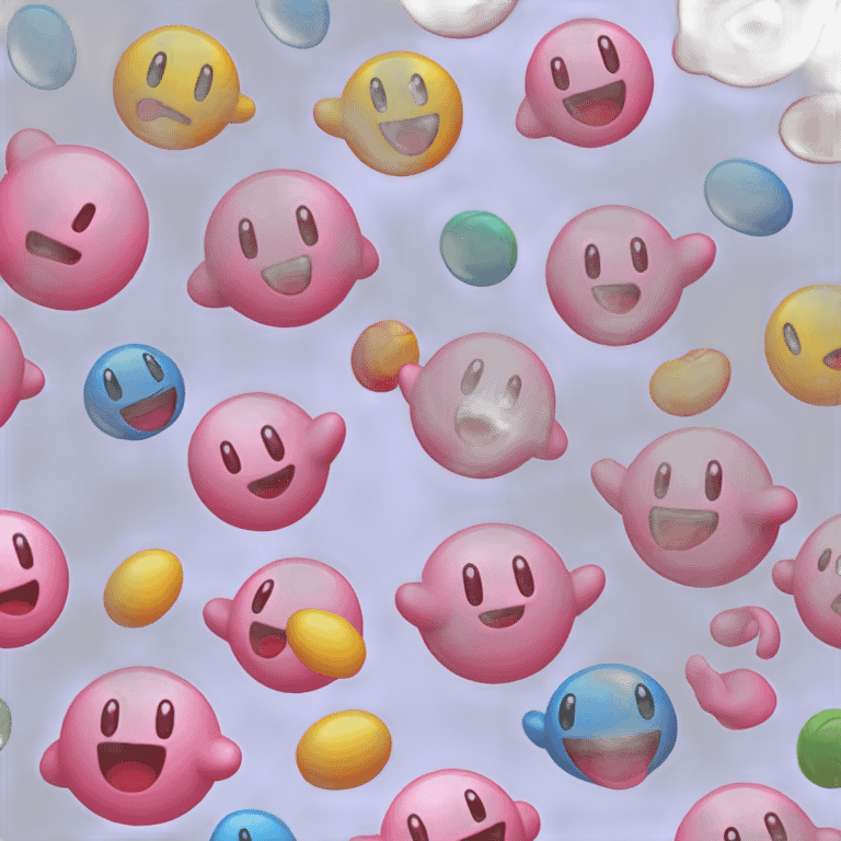 Kirby happy dance emoji