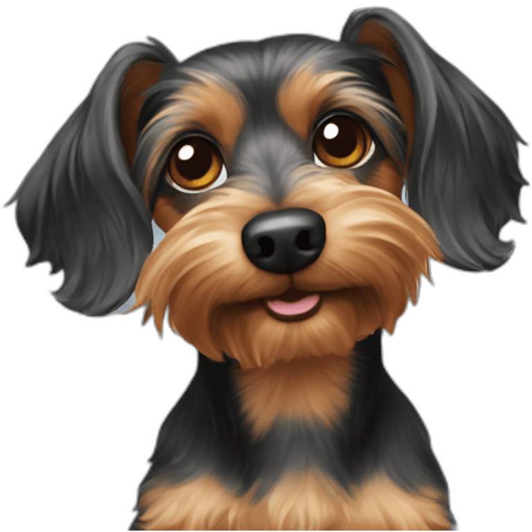 yorkie dachshund mix emoji