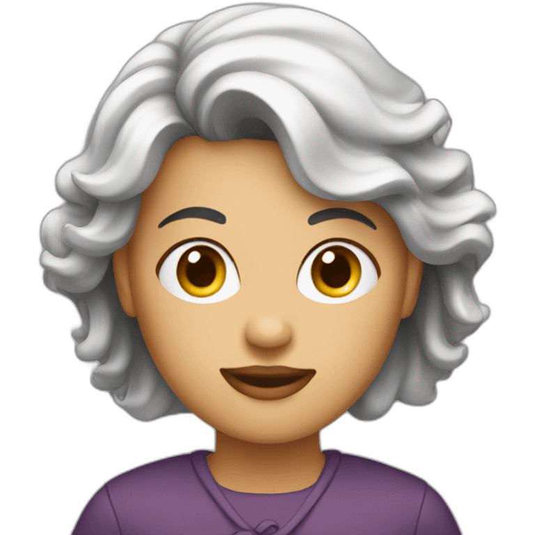 a lady copywriter emoji