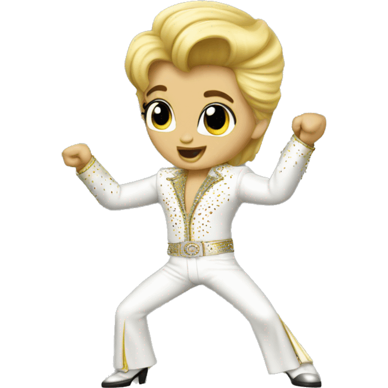 blonde elvis dancing emoji