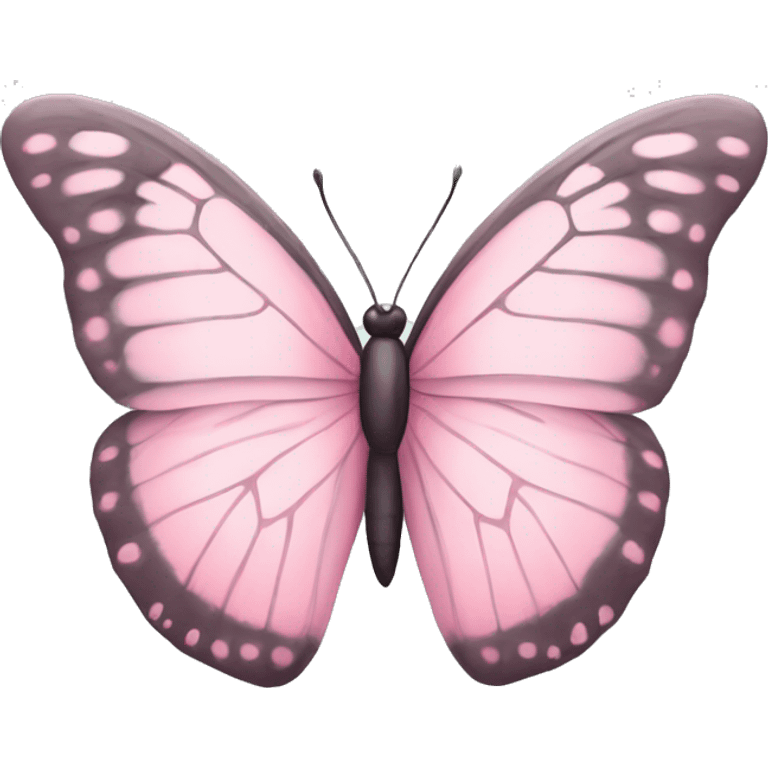 Pastell pink butterfly emoji