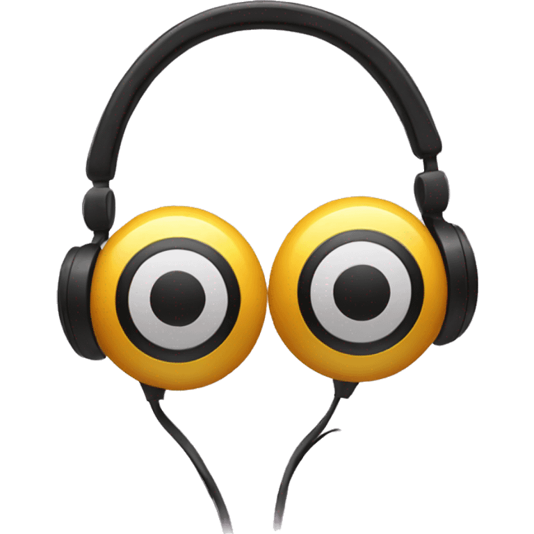 Headphones with bow emoji