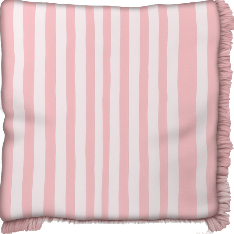 Light pink and white blanket  emoji