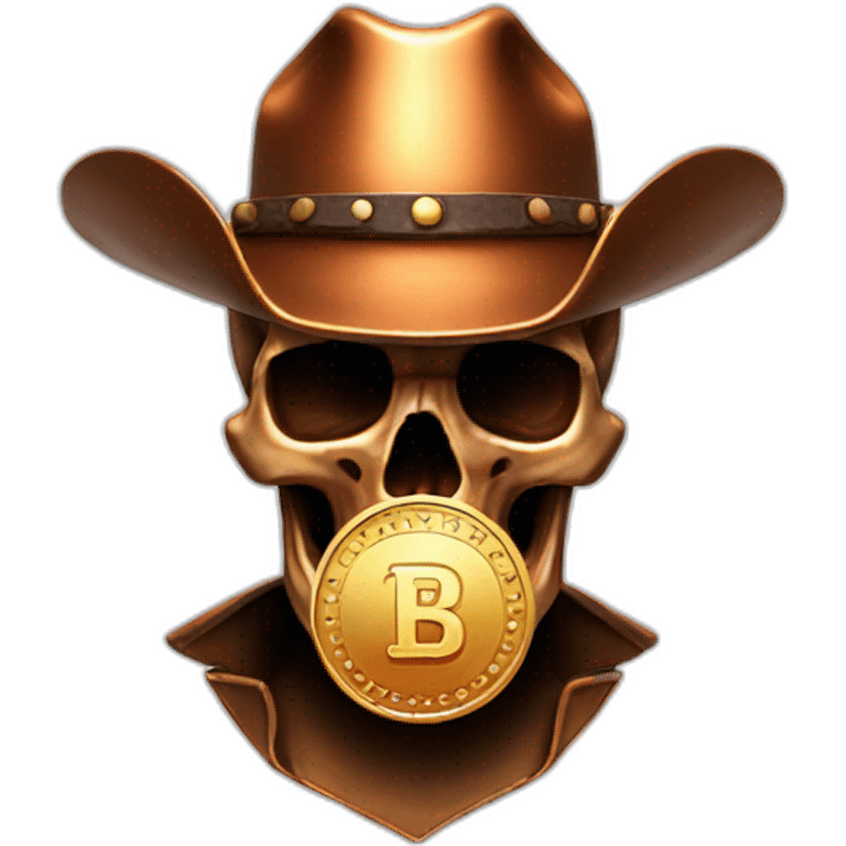 skull-copper-with-cowboy-hat-COIN emoji