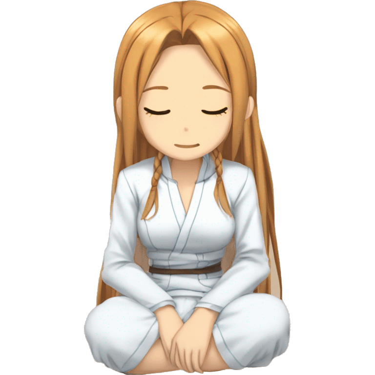 laying down sleeping full body Asuna anime sword art online one piece swim suiting  emoji