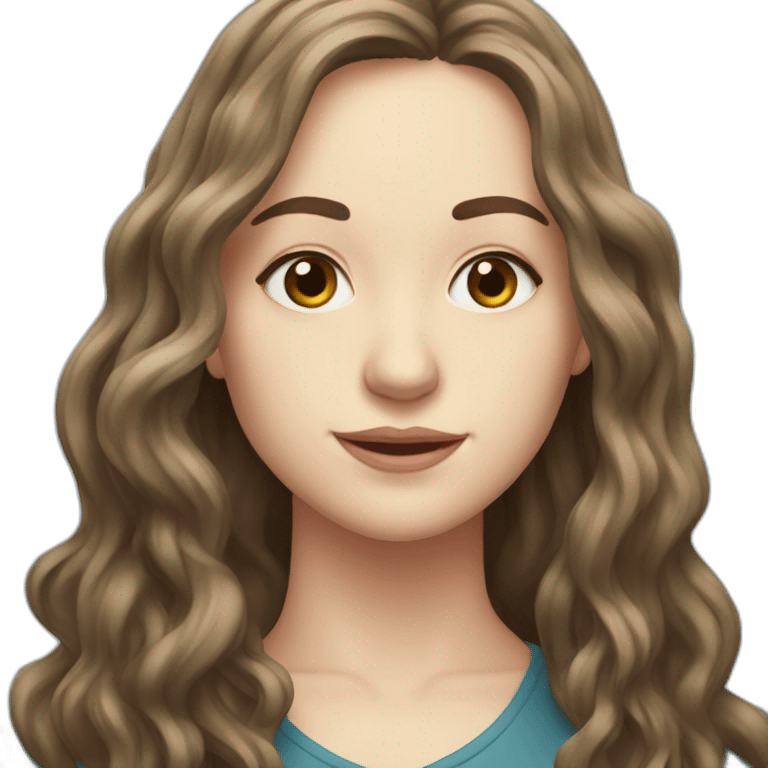 Victoria pedretti with long hair emoji