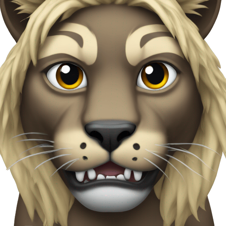 Fierce Carolina panther  emoji