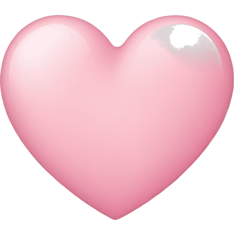 Light pink heart emoji