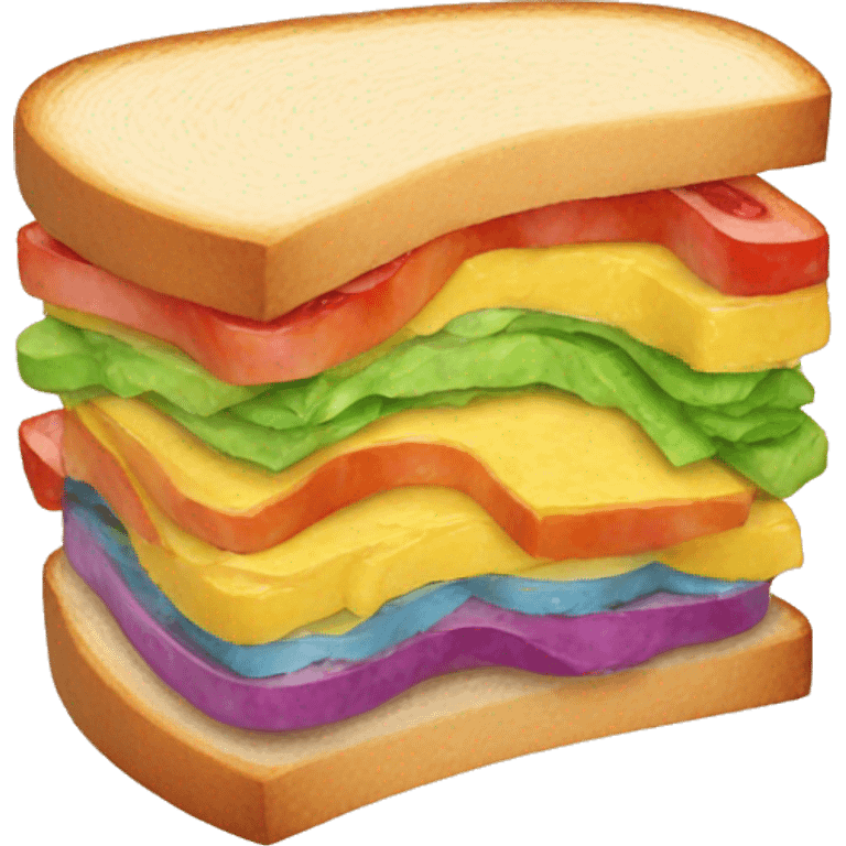 rainbow sandwich emoji