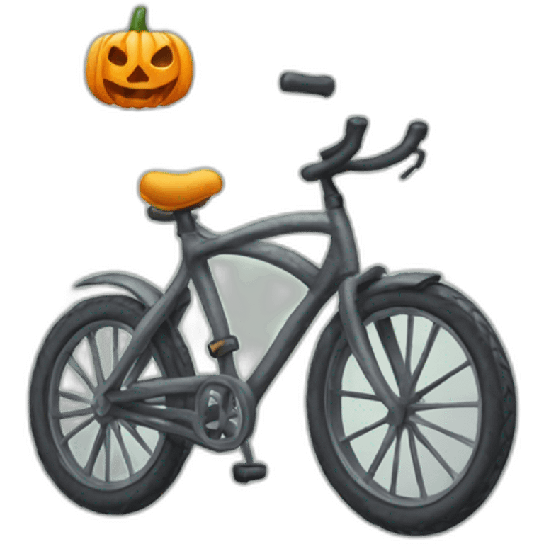 Bicicleta Halloween emoji