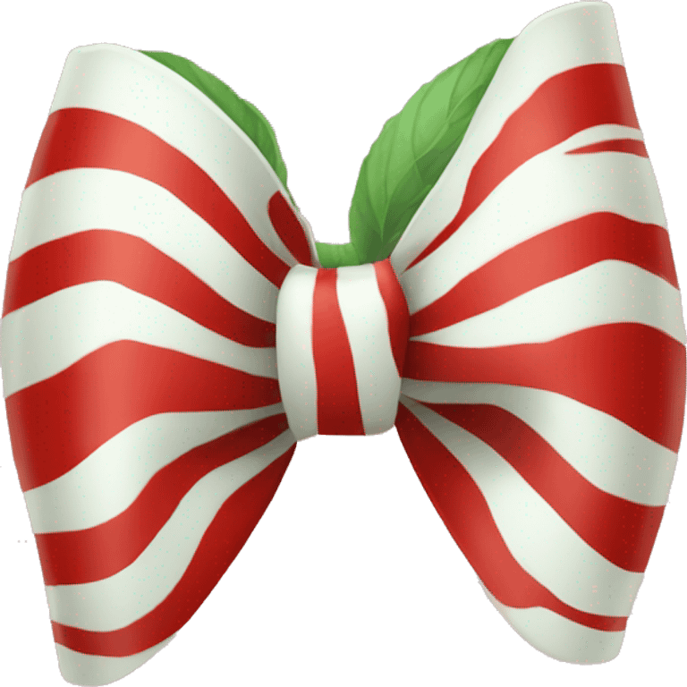  Peppermint bow red emoji