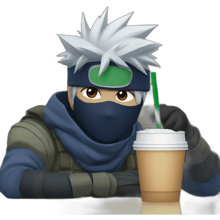 kakashi drinks starbucks emoji