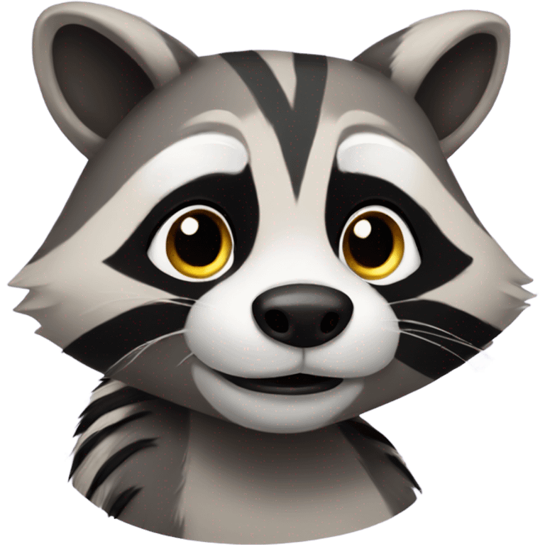 Cartoon racoon emoji