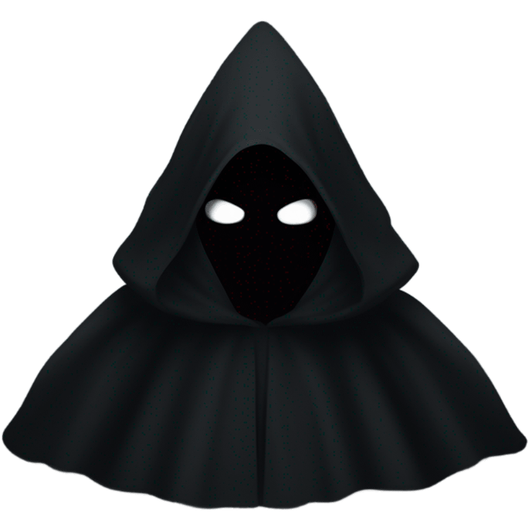 illuminati shadow figure in black cloak emoji