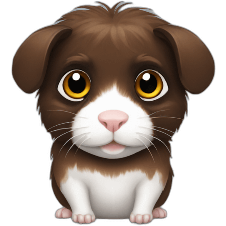 Black abyssinian guinea pig gamer emoji