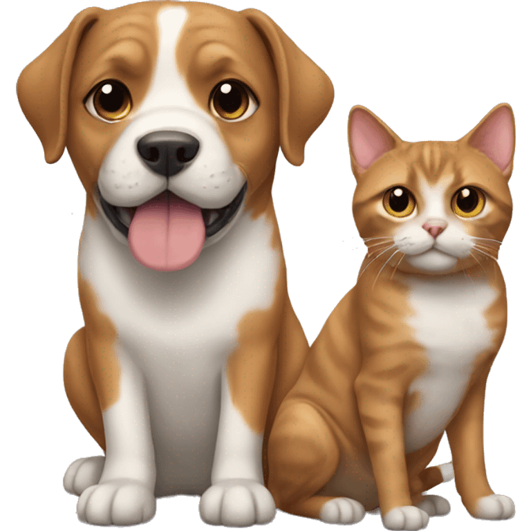 Cat and dog  emoji