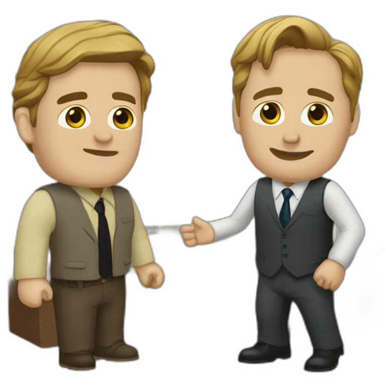 Jim and Dwight office emoji