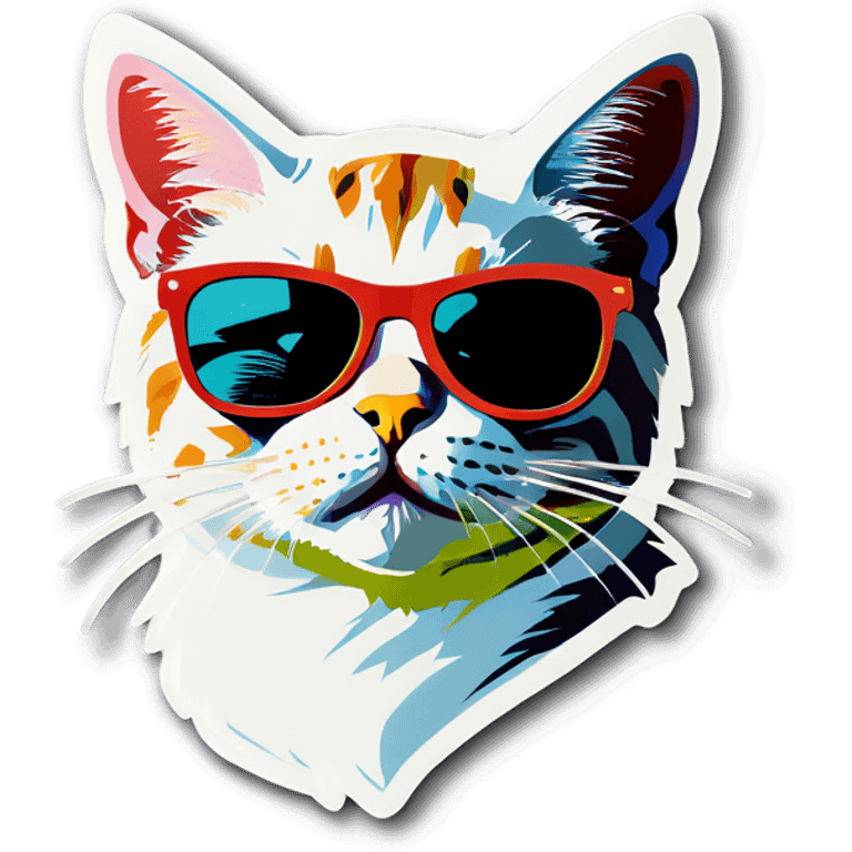 Cat with sunglasses emoji