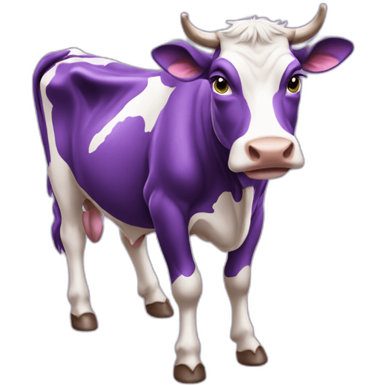 Milka purple cow full body emoji