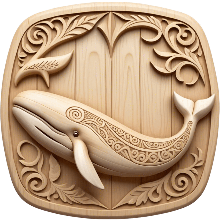 Scandinavian carving icon, whale bone with intricate Norse patterns, chisels and carving tools, minimalistic style, clean lines, transparent background. emoji