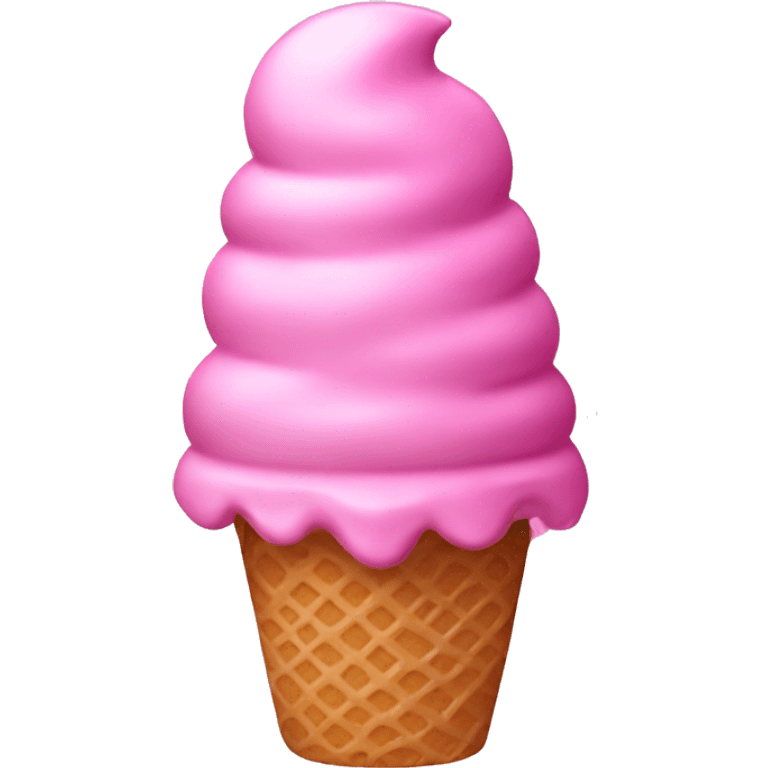 Pink ice cream emoji