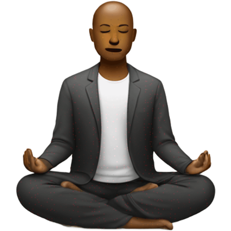 someone meditating emoji