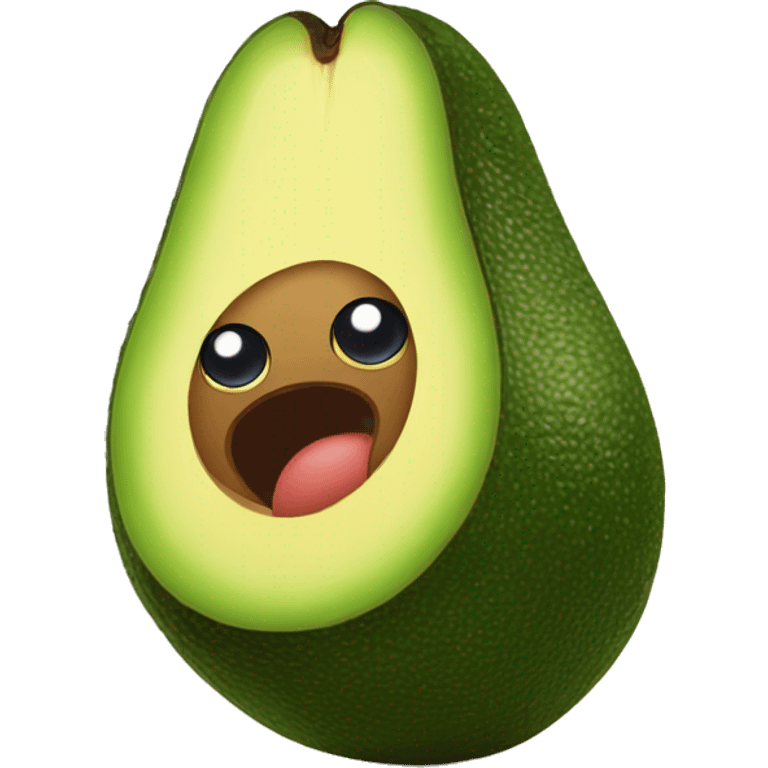 Potaxie avocado with cute eyes emoji