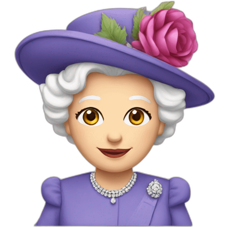 Queen elizabeth hat emoji