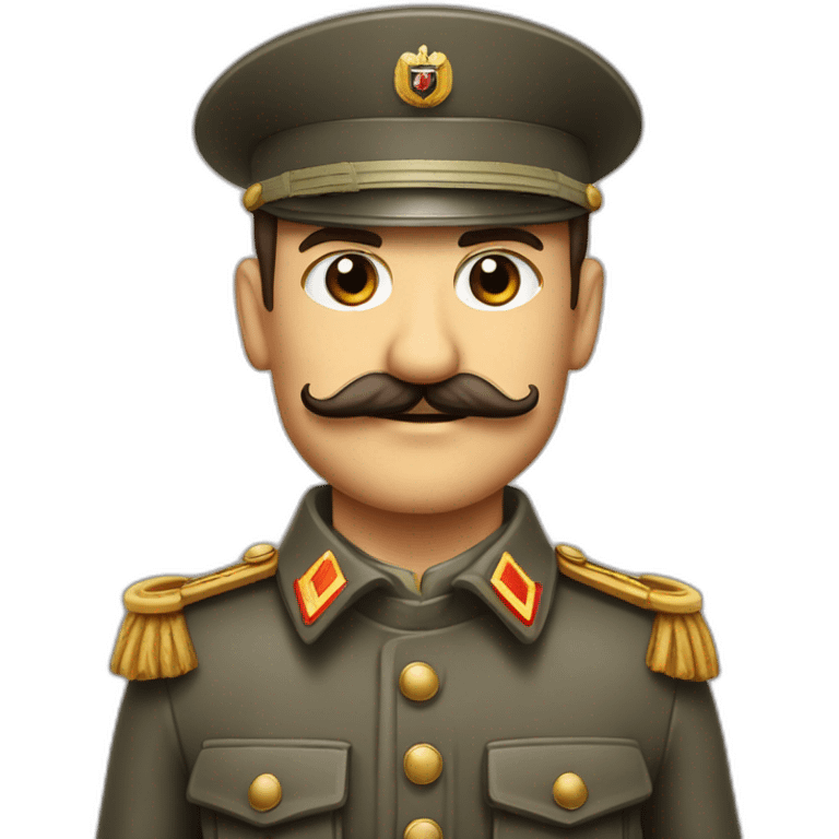 Soldat allemand SA brun petite moustache carré emoji