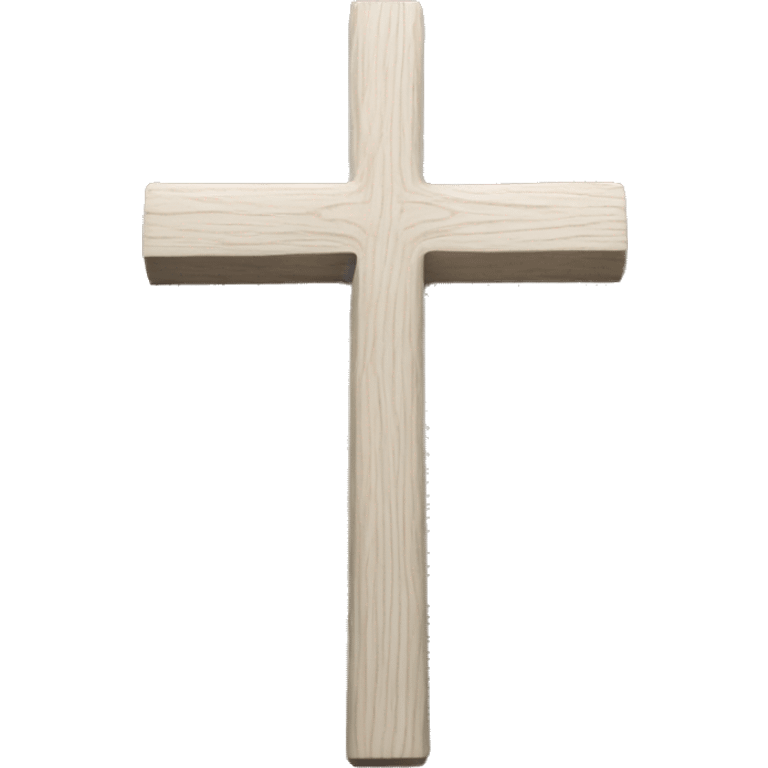 whitecrucifix wooden made without jesus emoji