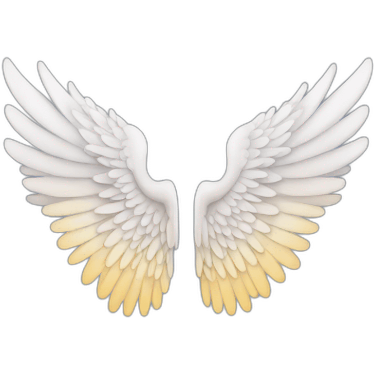 one angel wing emoji