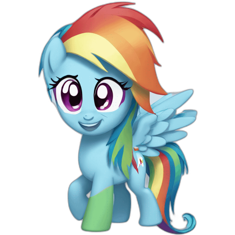 Rainbow dash emoji