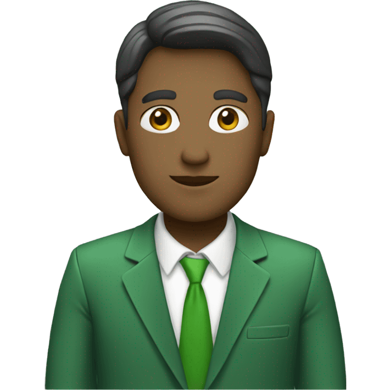 consultant using green emoji